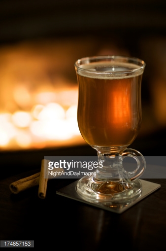 Apple and Spice Tea by the fire