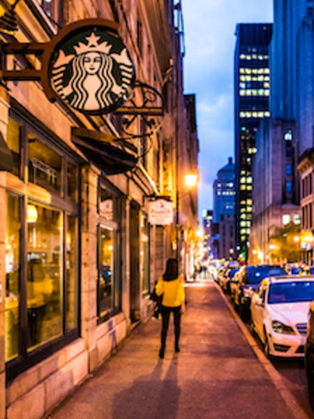 Starbucks - shadow and light for tea sellers