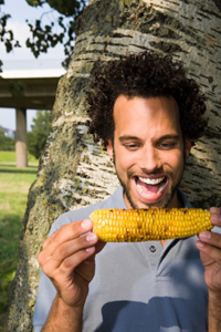 Yee haa! Grilled corn!