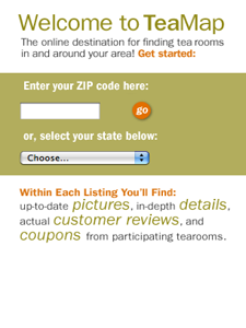 Teamap Promotions Teamap users seek tea events in their area.