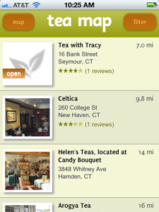 TeaMap for iPhone 2.0 and Now for Android! Spiffy new graphics for mobile device users.