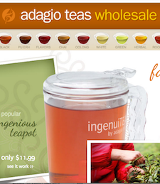 Adagio Teas' dedicated wholesale website!