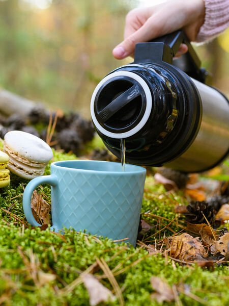 Consider insulated containers to keep tea warm for outside tea service!