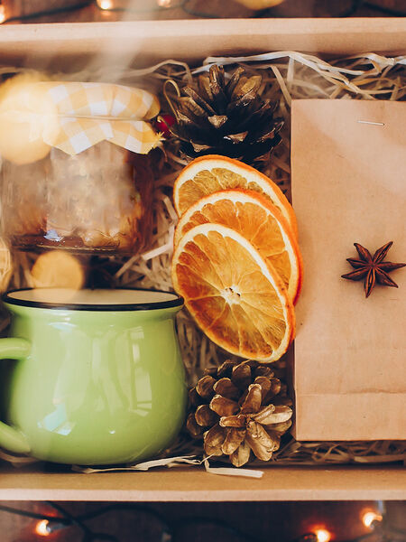 Well-curated gift boxes at a local hotel or BnB can promote your business!