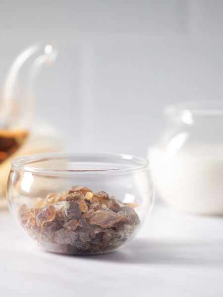 Rock sugar looks amazing in this multi-purpose sugar bowl.